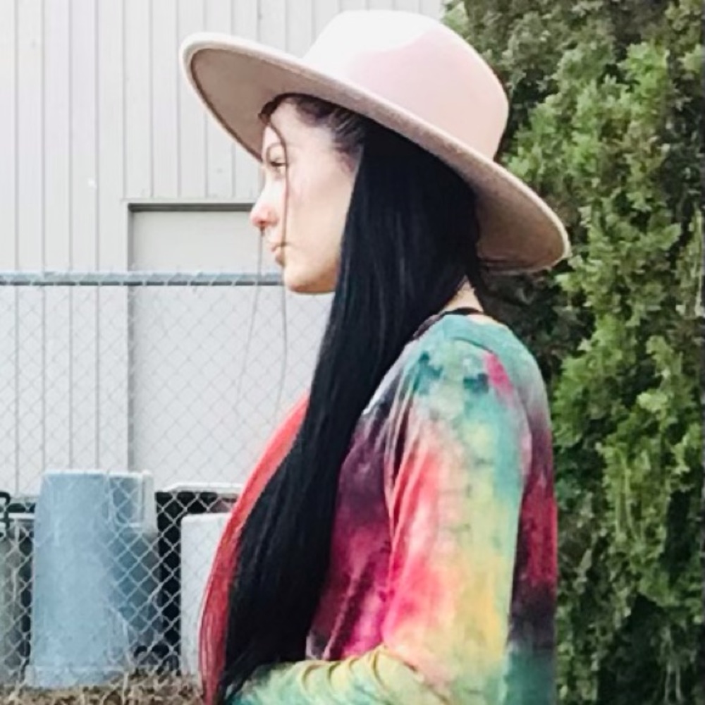 Brand New Jade by Jane Tie Dye Asymmetrical Top.